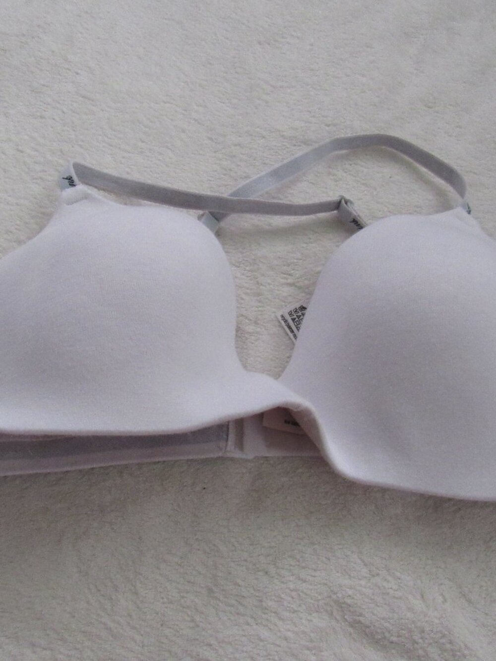 Victoria's Secret PINK White Wireless Lightly Lined Bra 36D USED